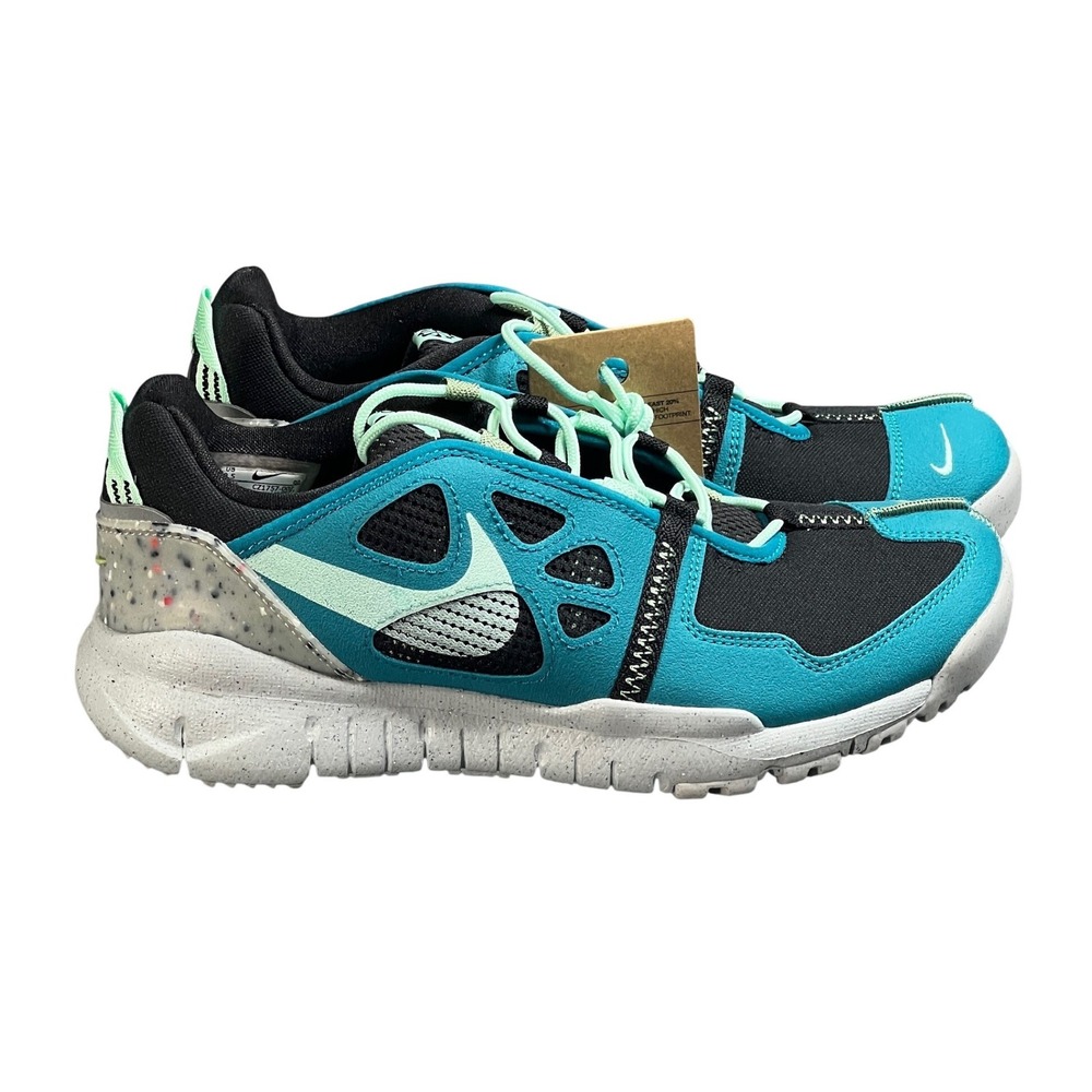 Nike Free Terra Vista Mens 9.5 / Wmns 11 Trail Running Shoes Blk/Mint CZ1757-002